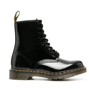 NEW Dr.Martens Women's US Size 8/39 EU Black Patent Leather Lace Up Boots 11821